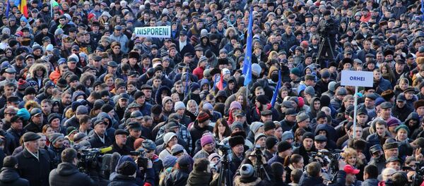 Protest 13.01.2016 - Sputnik Moldova