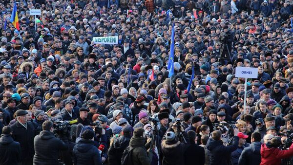 Protest 13.01.2016 - Sputnik Moldova