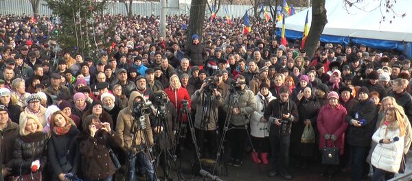 Оппозиция в Кишиневе митингует, требуя досрочных выборов в парламент - Sputnik Молдова