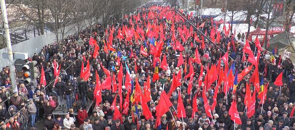 ПСРМ провела многотысячный митинг в центре Кишинева ПСРМ провела многотысячный митинг в центре Кишинева - Sputnik Молдова