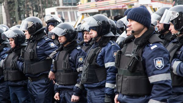 Протест полиция кордон Protest poliție cordon - Sputnik Moldova