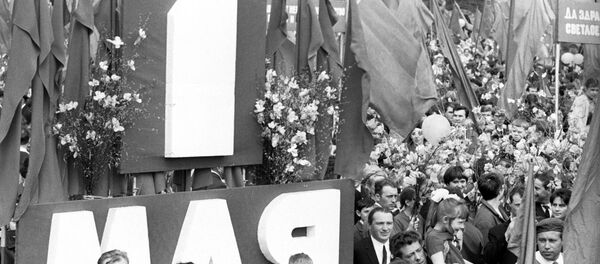 Праздничная демонстрация на Красной площади Праздничная демонстрация на Красной площади - Sputnik Moldova-România