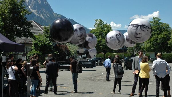 Акция протеста против саммита G-7 в Гармиш-Партенкирхене - Sputnik Молдова