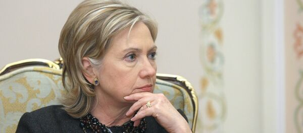 Госсекретарь США Хиллари Клинтон на встрече с премьер-министр РФ Владимиром Путиным - Sputnik Молдова