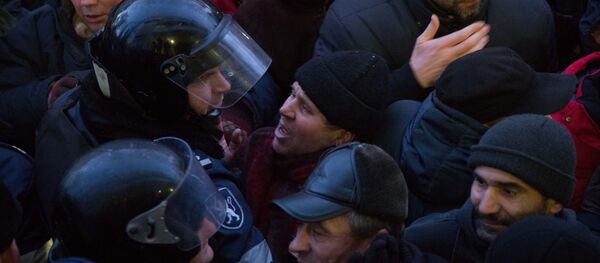 Протест Парламент Молдовы 20.01.2016 - Sputnik Moldova