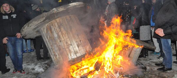 Протест Парламент Молдовы 20.01.2016 - Sputnik Moldova