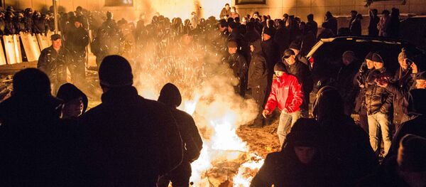 Proteste Parlament 20.01.2016 - Sputnik Молдова