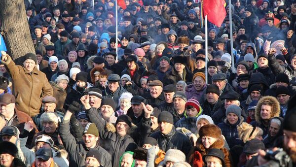 Протесты социалистов и Нашей партии - Sputnik Молдова