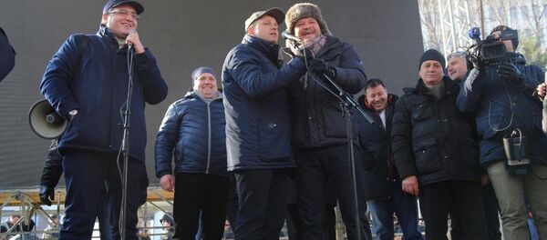 Протест Парламент Молдовы 21.01.2016 Proteste Parlament 21.01.2016 - Sputnik Moldova