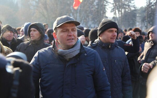 Протест Парламент Молдовы 21.01.2016 - Sputnik Молдова