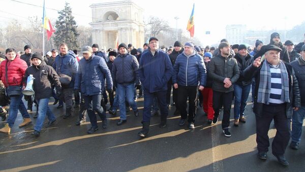 Протест 21.01.2016 Proteste 21.01.2016 - Sputnik Moldova