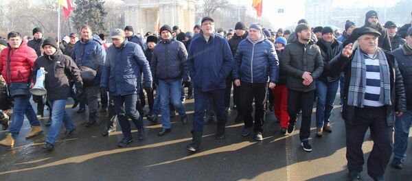 Протест 21.01.2016 Proteste 21.01.2016 - Sputnik Moldova