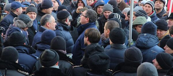 Протест 21.01.2016 Proteste 21.01.2016 Moldtelecom Молдтелеком - Sputnik Moldova