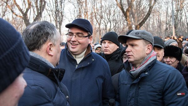 Протест 21.01.2016 Proteste 21.01.2016 - Sputnik Молдова