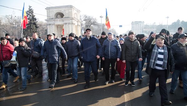 Протест 21.01.2016 Proteste 21.01.2016 - Sputnik Moldova