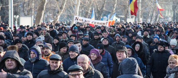 Протест 21.01.2016 Proteste 21.01.2016 - Sputnik Moldova