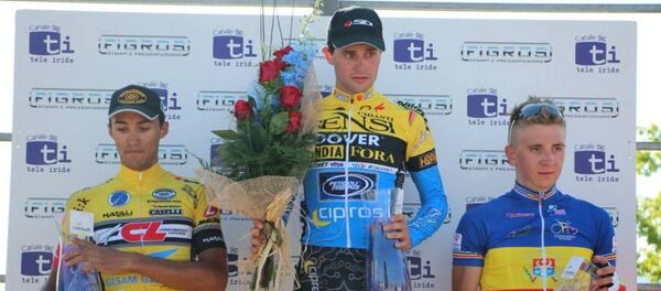 Пьедестал почета велосипедной однодневки Trofeo Figros 2015 - Sputnik Молдова