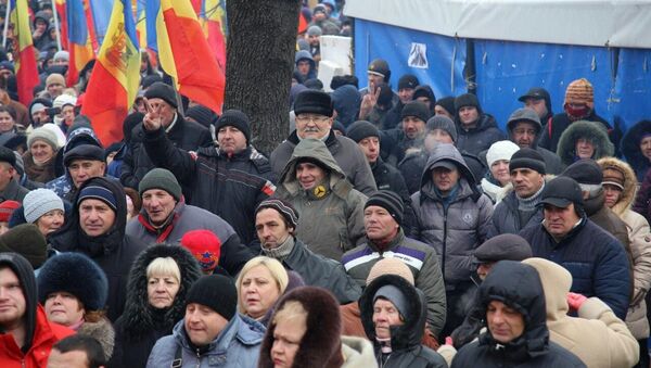 Proteste 22.01.2016 Протест 22.01.2016 - Sputnik Молдова