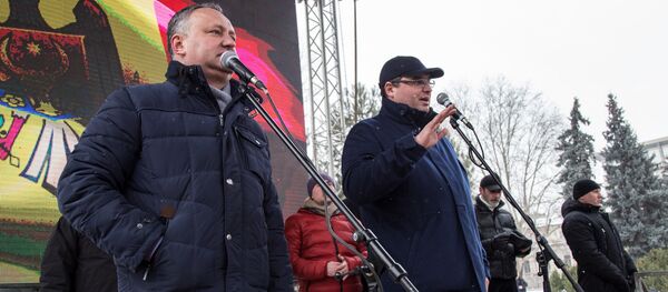 Igor Dodon Игорь Додон Ренато Усатый Renato Usatîi - Sputnik Moldova