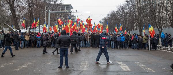 Proteste 22.01.2016 Протест 22.01.2016 - Sputnik Молдова