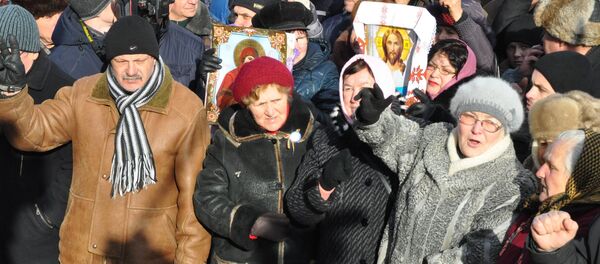 Proteste 24.01.2016 Протест 24.01.2016 - Sputnik Moldova