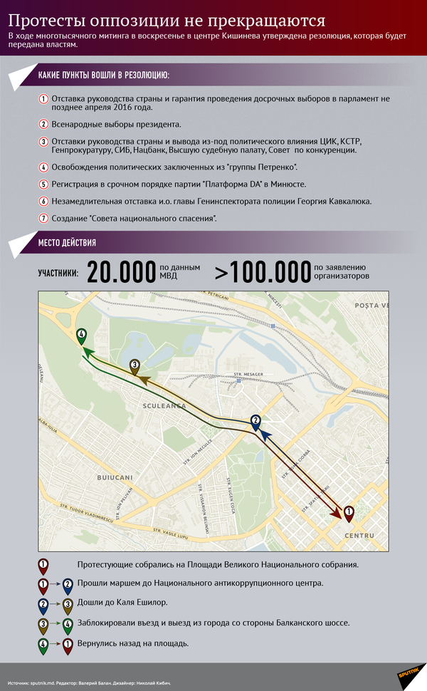 Инфографика. Протесты в Кишинев 24 января. - Sputnik Молдова