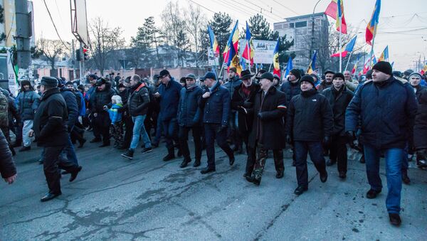 Proteste 24.01.2016 Протест 24.01.2016 - Sputnik Молдова
