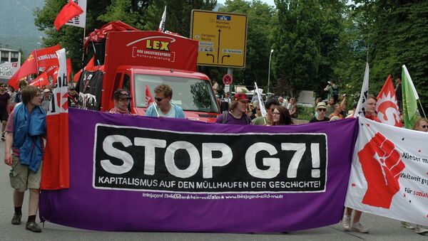 Protests against G7 Summit in Garmisch-Partenkirchen - Sputnik Молдова