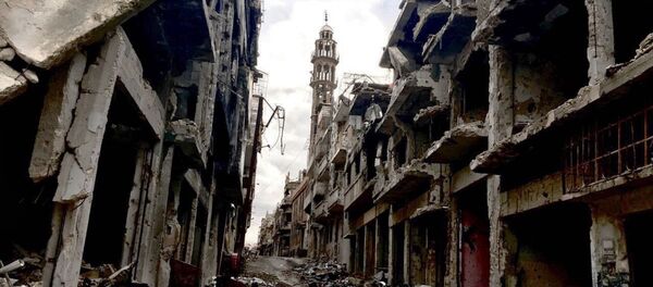 Raunioita Syyrian Homsissa Raunioita Syyrian Homsissa - Sputnik Молдова