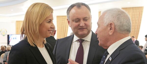 Igor Dodon şi Irina Vlah la Comrat - Sputnik Moldova