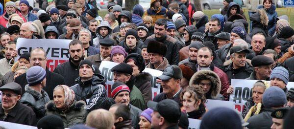Protest 10/02/2016 Протест - Sputnik Moldova