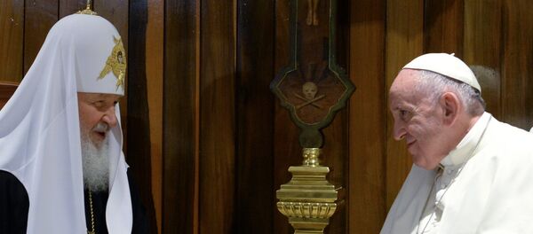 Встреча патриарха Московского и всея Руси Кирилла с папой Римским Франциском. Întâlnirea Patriarhului Rusiei cu Papa Francisk - Sputnik Молдова