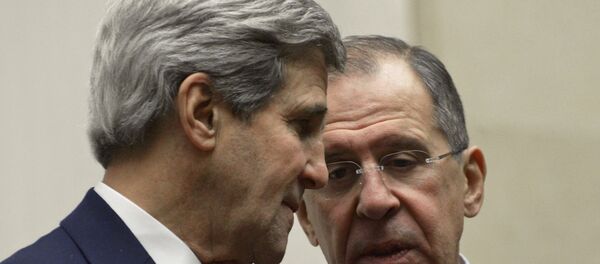 Министр иностранных дел РФ Сергей Лавров и госсекретарь США Джон Керри. - Sputnik Moldova