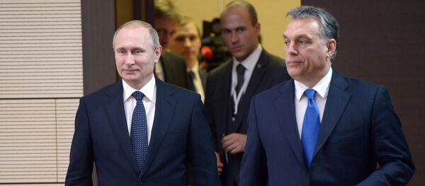 Встреча президента РФ В. Путина с премьер-министром Венгрии В. Орбаном. Vladimir Putin şi Victor Orban - Sputnik Moldova