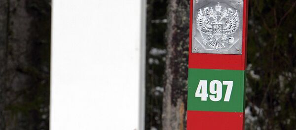 Пограничные столбы на границе Латвии и России - Sputnik Молдова