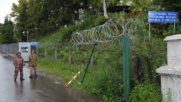 Пограничный пункт Ингур в Гальском районе Абхазии. Архивное фото. - Sputnik Молдова