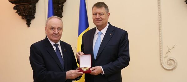 Nicolae Timofti şi Klaus Iohannis - Sputnik Moldova