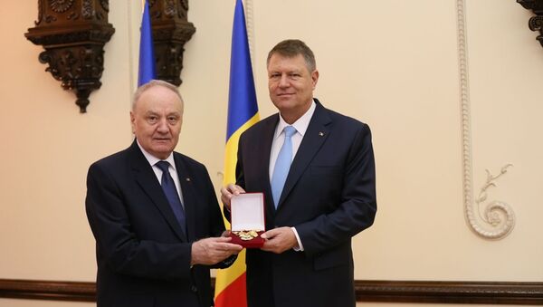 Nicolae Timofti şi Klaus Iohannis - Sputnik Moldova