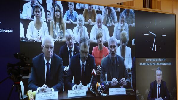 Вице-премьер Д.Рогозин провел видеомост с Приднестровьем - Sputnik Молдова