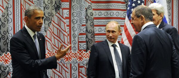Президент РФ В.Путин принимает участие в 70-й сессии Генеральной Ассамблеи ООН. Putin, Obama, Lavrov, Kerry - Sputnik Moldova