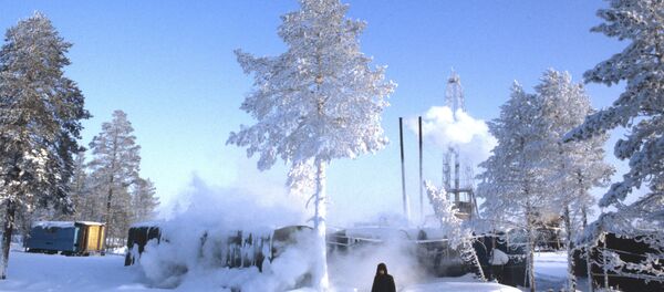Зимнее утро на буровой - Sputnik Молдова