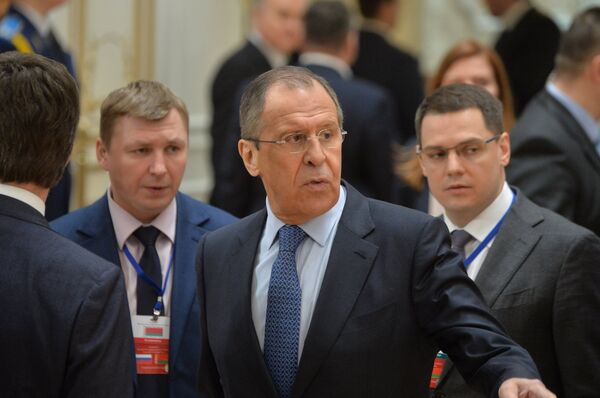 ГЛАВА РОССИЙСКОГО МИД СЕРГЕЙ ЛАВРОВ В МИНСКЕ - Sputnik Молдова
