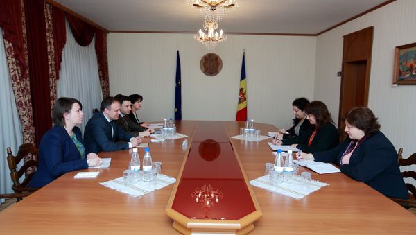 Встреча спикера парламента Молдовы Андриана Канду и экспертов миссии МВФ - Sputnik Молдова