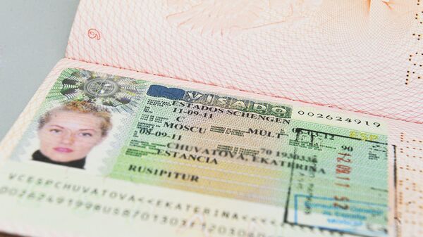 Испанская виза в паспорте гражданина РФ - Sputnik Moldova-România