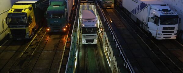 TIR, maşini de mare tonaj. Открытие паромной переправы Балтийск - Засниц (ФРГ) - Sputnik Молдова