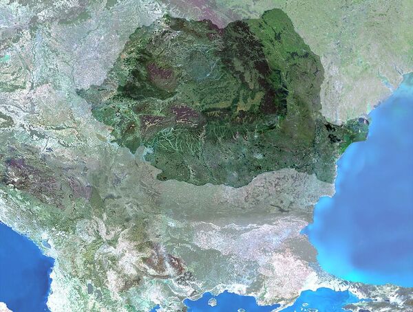 România, imagine din satelit România, imagine din satelit - Sputnik Moldova-România