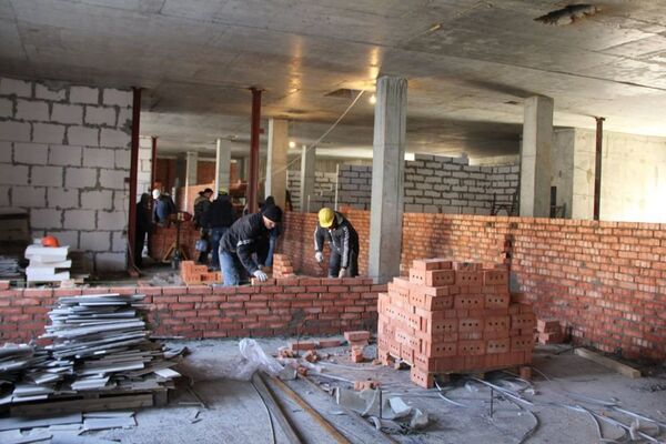 Строительство корпуса химиотерапии Республиканской клинической больницы в Тирасполе, реализуемое АНО Евразийская интеграция - Sputnik Молдова