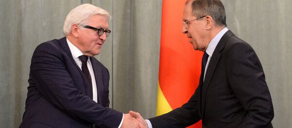 Встреча глав МИД РФ и Германии С. Лаврова и Ф. Штайнмайера, Serghei Lavrov - Sputnik Moldova