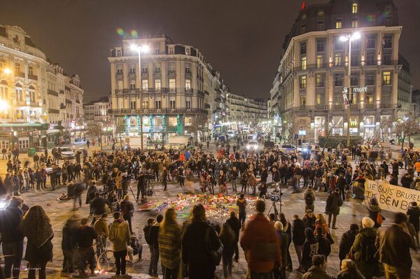 Брюссель после терактов 22 марта 2016 г - Sputnik Молдова