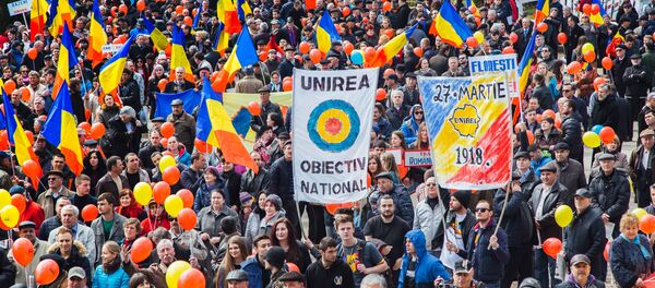 Марш унионистов 27 марта - Sputnik Молдова